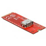 Delock - Converter M.2 - Accessoire voor Harde Schijven - Zwart - PCIe x4 Rev. 4.0, Gegevensoverdrachtsnelheid tot 64 Gbps