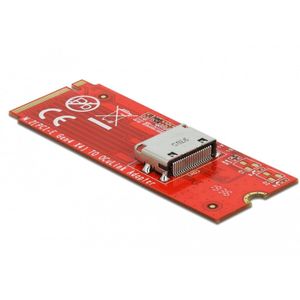 Delock - Converter M.2 - Accessoire voor Harde Schijven - Zwart - PCIe x4 Rev. 4.0, Gegevensoverdrachtsnelheid tot 64 Gbps