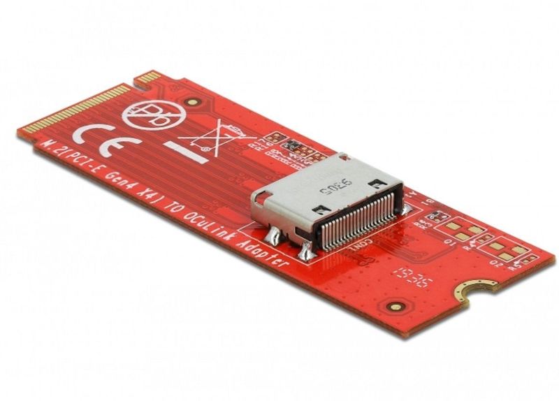 Delock - Converter M.2 - Accessoire voor Harde Schijven - Zwart - PCIe x4 Rev. 4.0, Gegevensoverdrachtsnelheid tot 64 Gbps