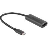 DeLOCK USB-C (male) > HDMI (female) (DP Alt Mode) adapter 0,2 meter