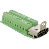 Adapter HDMI Buchse Klemmleiste - Delock