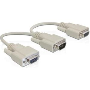 VGA auf VGA + VGA Splitter - Delock