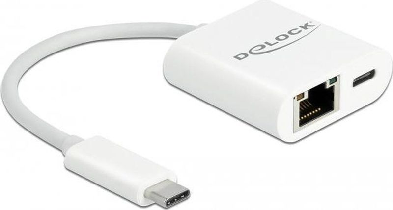 Delock - 65402 - Netwerkadapter - Wit - USB-C - RJ45