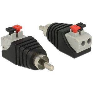 Delock Cinch m. > Terminalblock mit Drucktasten