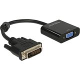 Delock DVI-D 24+1 m. > VGA w. 16cm