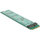 Delock - M.2 Key M naar M.2 Key E - Interne Adapter - Zwart - Compatibel met SSD