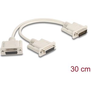 Seriële D-sub Y-kabel 15p - Delock