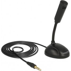 Mini microfoon 3,5mm jack zwart