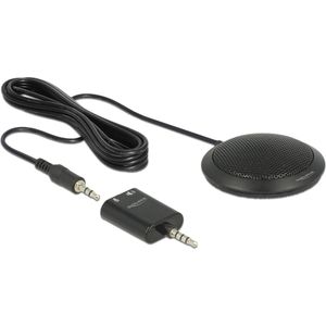 DeLOCK vergader microfoon voor smart media apparaten - 1x 3,5mm Jack / zwart - 2,5 meter