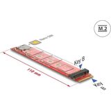 Delock - Adapter M.2 - Geheugenadapter - Zwart - Ondersteunt M.2-kaarten en SIM-slot