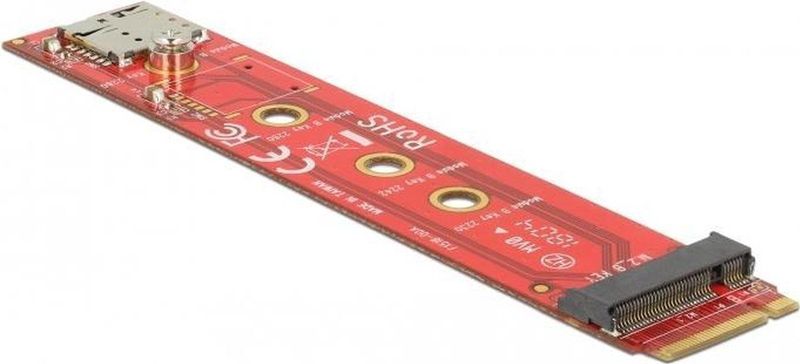Delock - Adapter M.2 - Geheugenadapter - Zwart - Ondersteunt M.2-kaarten en SIM-slot