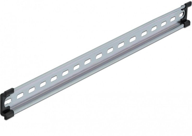 Delock - DIN-Rail - Staal - 500x35x7.5mm - Inclusief Eindkappen