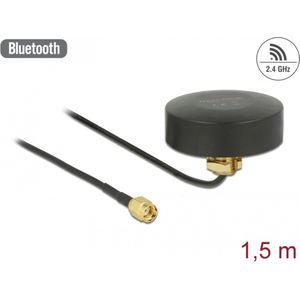 Delock - WLAN-antenne - Zwart - 2 dBi - Buiten - 1,5m kabel