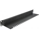 Delock - Penseelstrip - Zwart - Voor Montage in 19 Netwerkkast