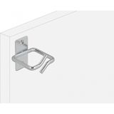 Delock - Kabelbeugel - Metaal - 40 x 40 mm - Inclusief Montageplaat