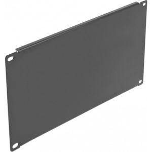 Delock - 19 inch - Blinde Dekking - Zwart - 4U