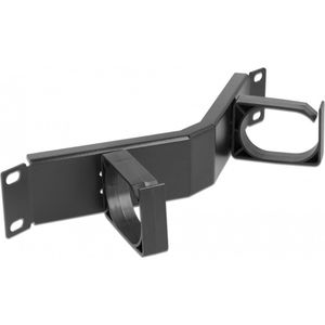 Blindpaneel - Zwart - Metaal - 10 Inch Rack - V-Vormig Design