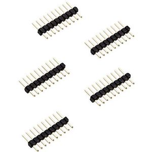 Delock Pin header 10 pin, pitch 1.27 mm, 1-row, straight, 5 pieces
