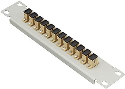 Delock - 10 Inch Glasvezel Patch Panel - 12 Poorten SC Simplex - Beige - Metaal - 1U