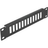 Delock - 10 Inch Vezel Optisch Patchpaneel - Zwart - 12 Installatieruimtes
