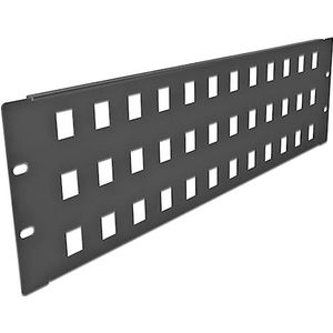 Delock - 19 Inch Patch Panel - Zwart - Voor 48 Keystone Modules - 3U