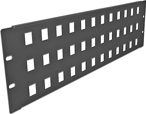 Delock - 19 Inch Patch Panel - Zwart - Voor 48 Keystone Modules - 3U