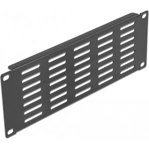 Delock - Paneel - Zwart - Metaal - Geschikt voor 10 Inch Netwerkkast