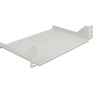 Delock - 10 inch plank - Grijs - Voor Netwerkkast - 1U - Draagvermogen tot 10 kg