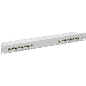 DeLOCK 19"" Patchpanel 16P Cat.6A 1HE gy | 66877