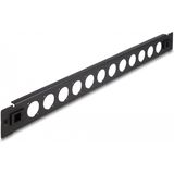Delock - Patch Panel - Zwart - 19 Inch - Voor 12 D-Type Modules