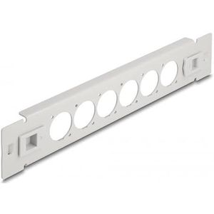 10 ″ D-type patchpaneel 6 poortgereedschap gratis grijs