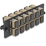 Glasvezeladapterpaneel Sc simplex om1 / om2 12 poort beige