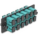 Glasvezeladapterpaneel Sc simplex OM4 12 Port Aqua