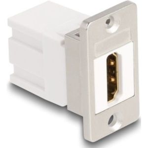 HDMI Keystone module | met inbouwframe | HDMI2.1 (8K 60Hz + HDR) | wit