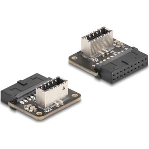 Delock USB 5 Gbps Adapter Pfostenbuchse zu intern Typ-E Key (USB, 1.90 cm), Data + Video Adapter, Zwart