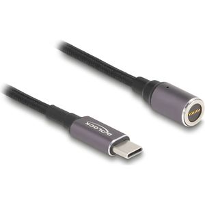 DeLOCK 80780 electriciteitssnoer Antraciet, Zwart 1,8 m USB C 8-pin