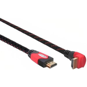 Delock - 1.4 High Speed HDMI-Kabel - einseitig gewinkelt - 1 m - Schwa