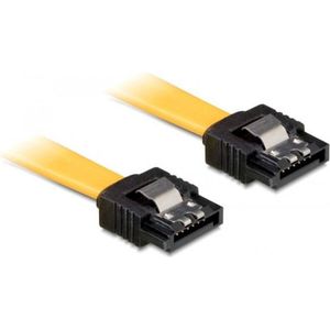 Delock - SATA-kabel - Geel - 6 Gb/s - 20 cm