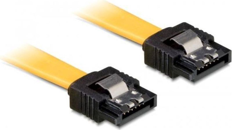 Delock - SATA-kabel - Geel - 6 Gb/s - 20 cm