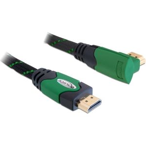 DeLOCK Kabel High Speed HDMI mit Ethernet gewinkelt 4K 2m
