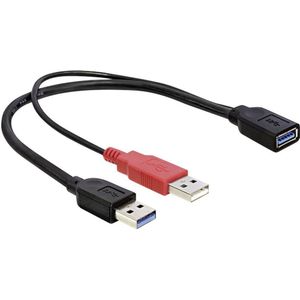 Delock - USB-Kabel usb 3.2 Gen1 (usb 3.0 / usb 3.1 Gen1) usb-a Stecker, usb-a Buchse 0.30 m Schwarz ve