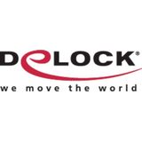 Delock - Kabel BNC Stekker - Terminalblock 2 Pin - 30 cm - Zwart