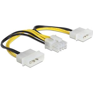 Delock 2x Molex - 8pin 0.15m