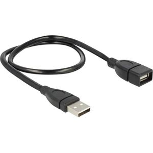 Delock 83499 Kabel USB 2.0 Type-A male > USB 2.0 Type-A female VormKabel 0,5 m