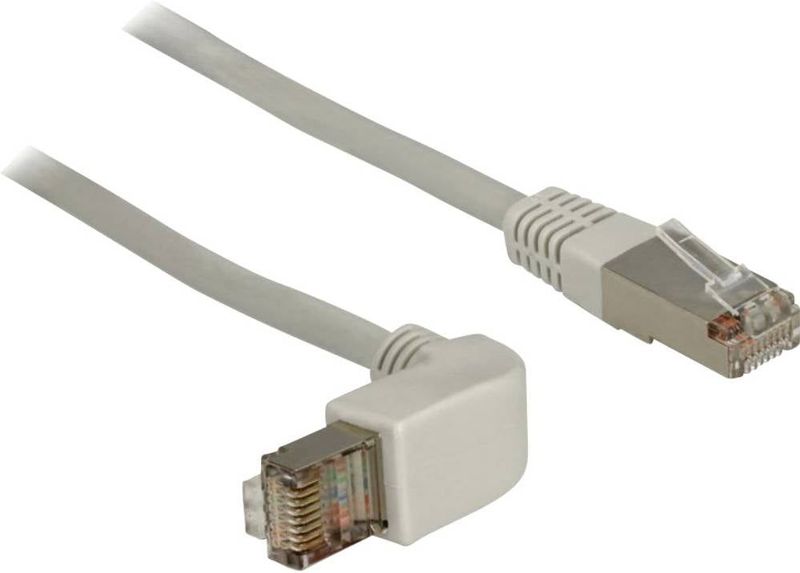 Delock - 83514 RJ45 Netzwerkkabel, Patchkabel cat 5e s/ftp 0.50 m Grau 1 St.
