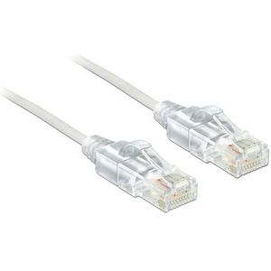 DeLOCK UTP dunne netwerkkabel wit - CAT6 - 0,50 meter