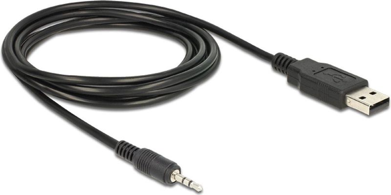 Delock - USB 2.0 naar TTL Converter - 2,5 mm 3 Pin Stereo Jack - 1,8 m