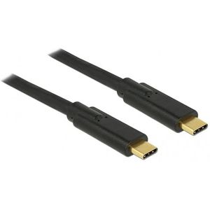 Premium USB-C naar USB-C kabel - USB2.0 - tot 20V/3A / zwart - 4 meter