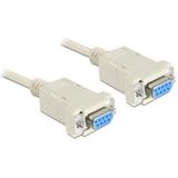 DeLOCK Sub-D9 3m Serien-Kabel Beige