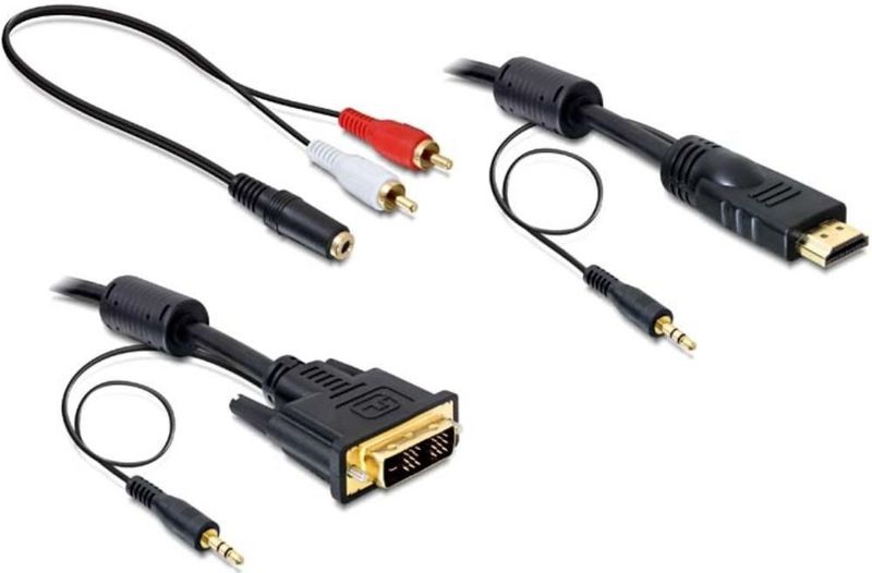 DVI - HDMI Kabel - Mit Audio - 2 m - Delock